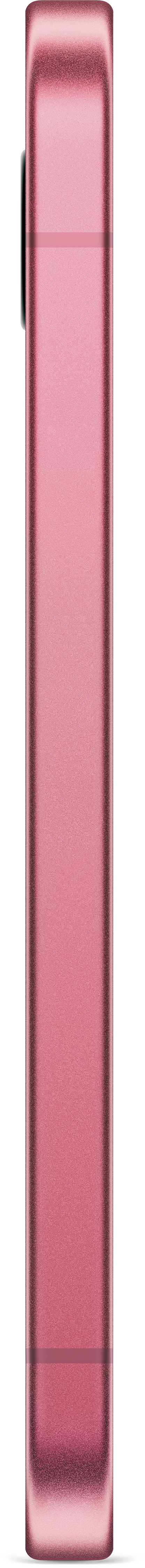 Rosa JBL-Lautsprecher, schräge Ansicht, rosa Griff, hellgrüner Text.