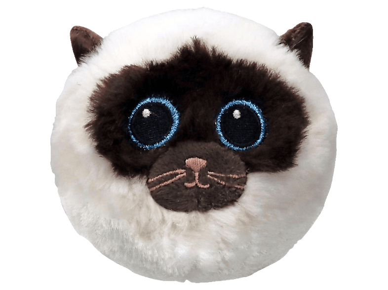 TY Beanie Bouncers Sammy Siamese Cat, 10 cm Plüschfigur Polyester
