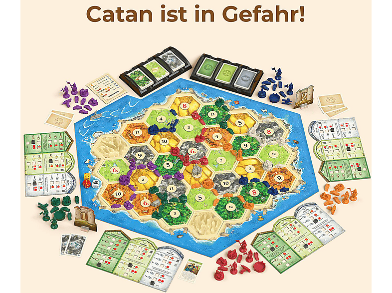 Thumbnail - KOSMOS CATAN Städte & Ritter 5/6 Brettspiel Mehrfarbig