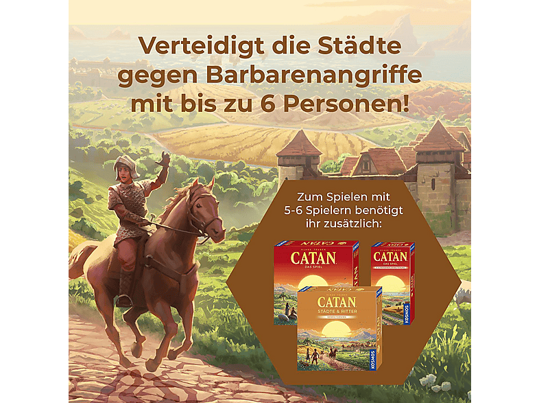 Thumbnail - KOSMOS CATAN Städte & Ritter 5/6 Brettspiel Mehrfarbig