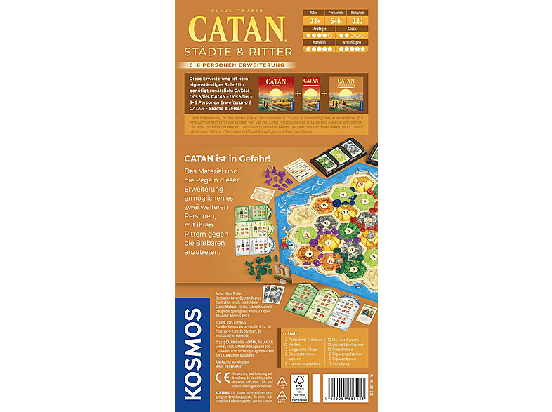 KOSMOS CATAN Städte & Ritter 5/6 Brettspiel Mehrfarbig