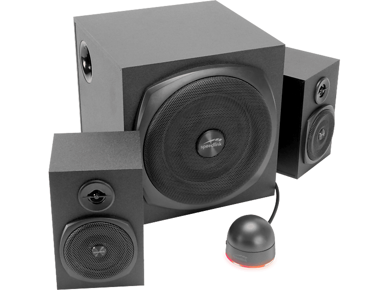 SPEEDLINK gravity LT 2.1 PC Lautsprechersystem mit Subwoofer, 80 Watt, Schwarz — Foto 2 von 5