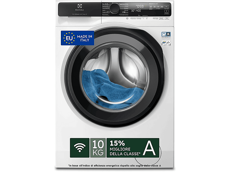 Electrolux Ew7F510Gy Lavatrice, Caricamento frontale, 10 kg, 63,6 cm, Classe A