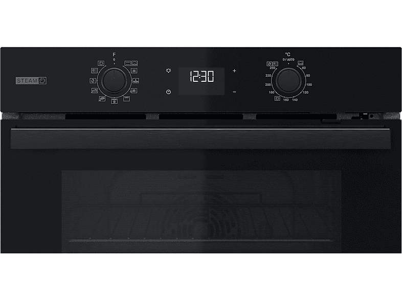 BAUKNECHT BBA2S85PU1K, Einbaubackofen (Einbaugerät, 71 l, 595 mm breit), Dampfgarfunktion