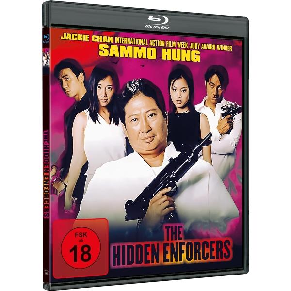DVD-Cover von 'The Hidden Enforcers' mit Jackie Chan und anderen. FSK 18.