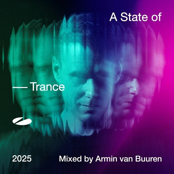 Albumcover mit dem mehrfach verschwommenen Gesicht eines Mannes. Lila und grüner Hintergrund.