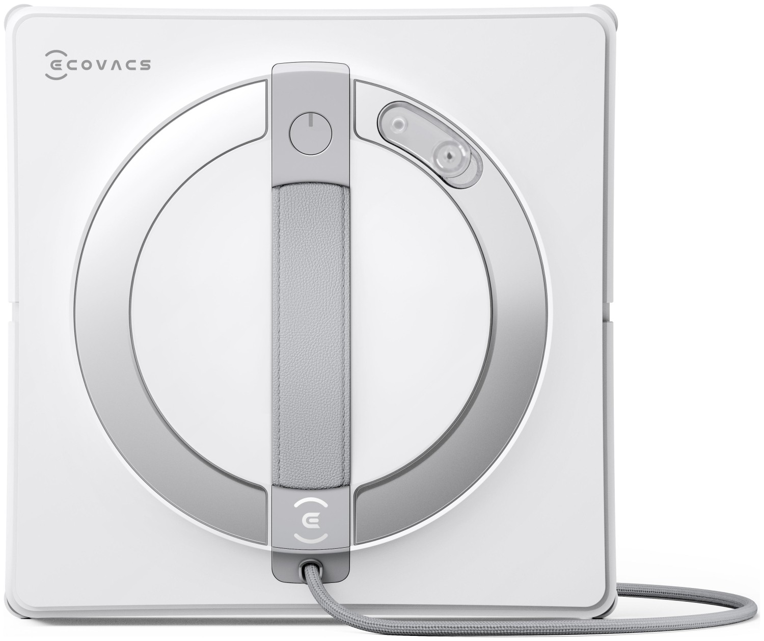 Biały robot do mycia okien z uchwytem.