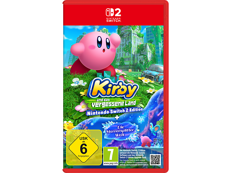 Kirby und das vergessene Land + Sternensplitter Welt - Nintendo Switch 2 [Game card]