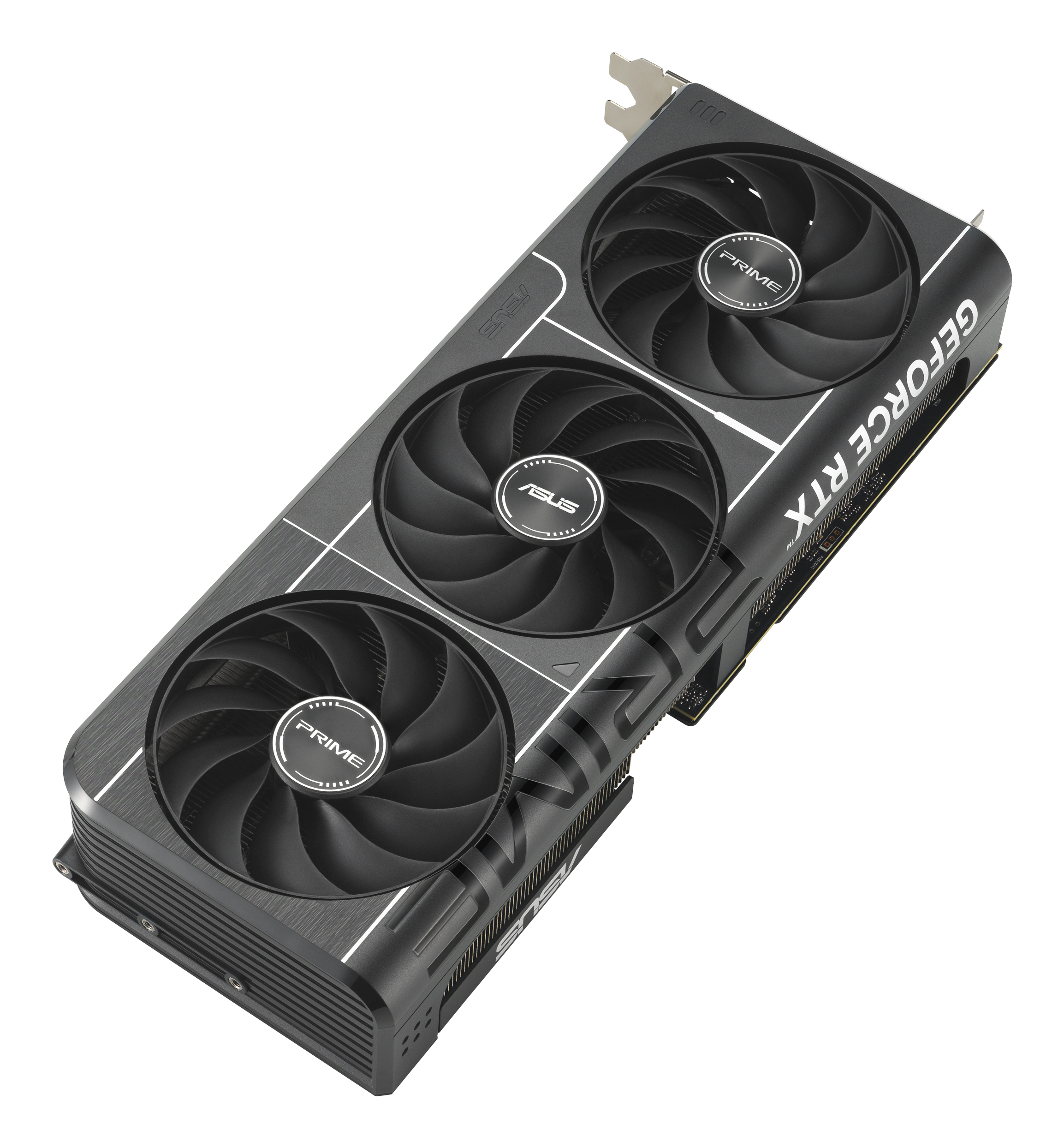 Asus GeForce RTX Grafikkarte mit drei Lüftern.