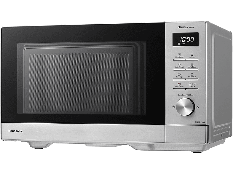 PANASONIC NN-SD37QSEPG, Mikrowelle mit Inverter Technologie (1000 Watt)