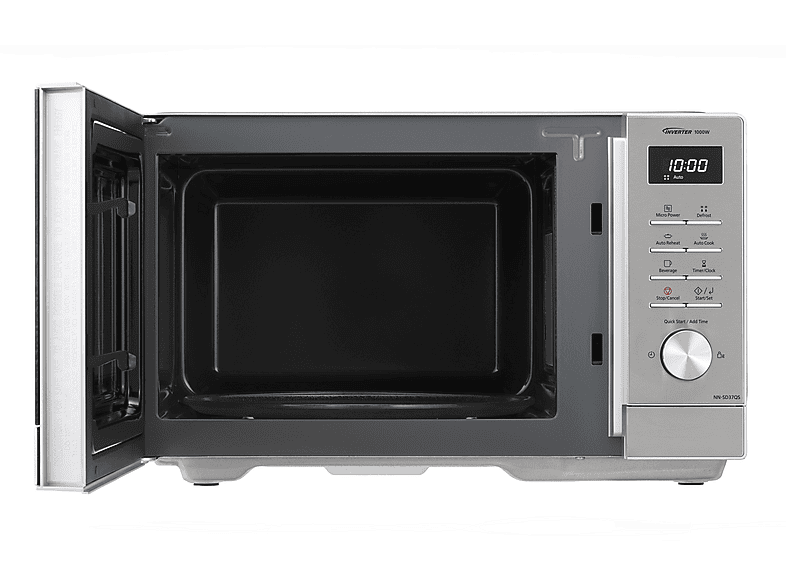 PANASONIC NN-SD37QSEPG, Mikrowelle mit Inverter Technologie (1000 Watt)