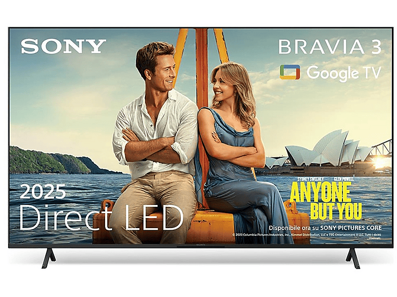 SONY 85 BRAVIA 3 S35BP TV D-LED, SMART TV, '', Processore X1, Nero, Classe E