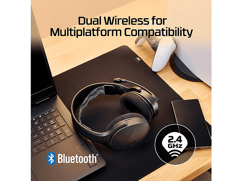 Thumbnail - HYPERX Cloud Jet Wireless, Over-ear Gaming Headset Bluetooth Schwarz