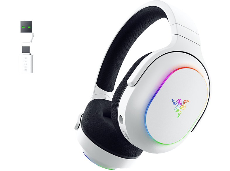 Słuchawki RAZER Barracuda X Chroma Bezprzewodowe, Nauszne, Dźwięk przestrzenny Biały – zdjęcie 3