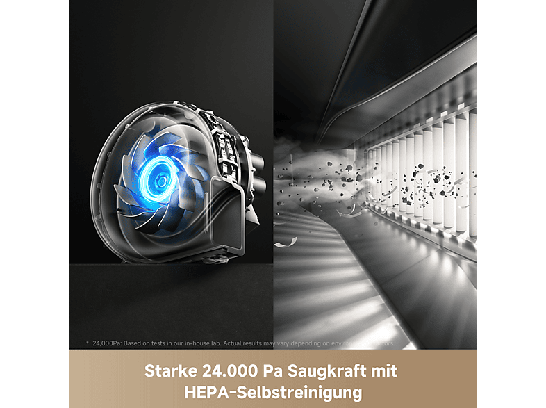 movA V50 Ultra Complete Saugroboter mit Wischfunktion (Weiß, Laufzeit: Saugmodus: 100 Minuten/ Saug- und Wischmodus: 110 Minuten, mit Absaugstation) — Foto 3 von 5