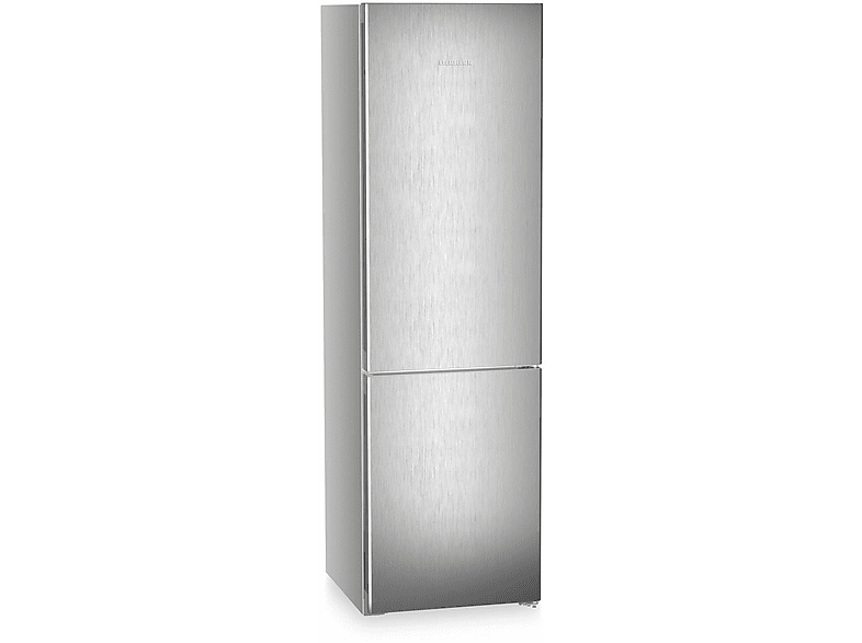 LIEBHERR KGNsf 57Vb03 Pure Kühlgefrierkombination (B, 371 l, 2015 mm hoch, Tür: SteelFinish & Gehäuse: Silver)