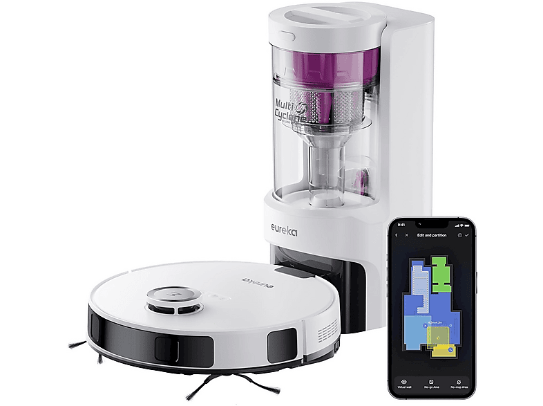 Eureka NER E10s White aspirapolvere robot, 55 W