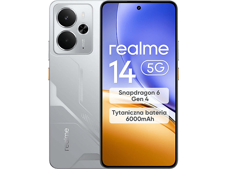 Smartfon REALME 14 5G 8 GB/ 256 GB Srebrny – zdjęcie 3