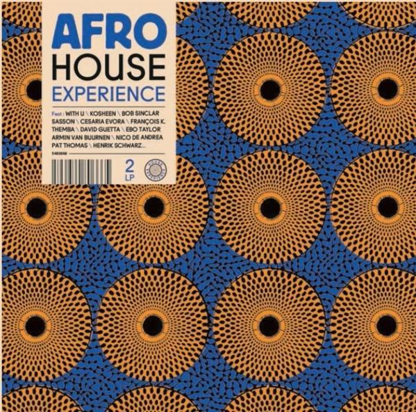 Albumcover mit Muster aus Kreisen und Punkten. Text 'Afro House Experience' und Künstler.