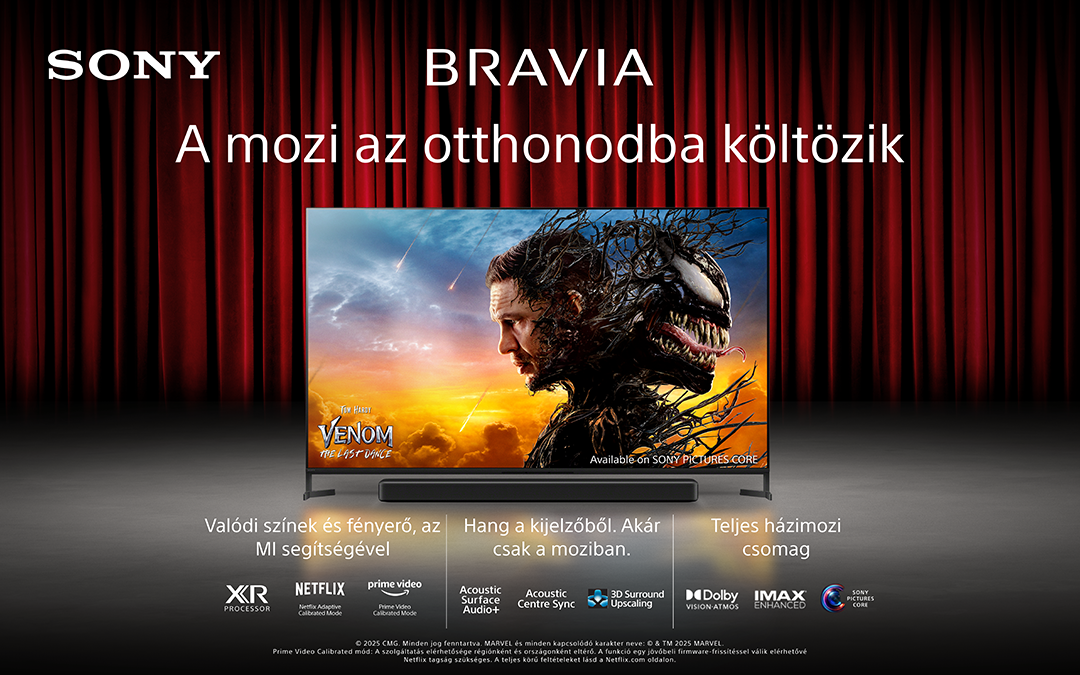 Szürke hangszóró a sony logóval.