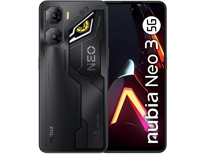 ZTE Nubia NEO 3 5G, 256 GB, Black Smartphone