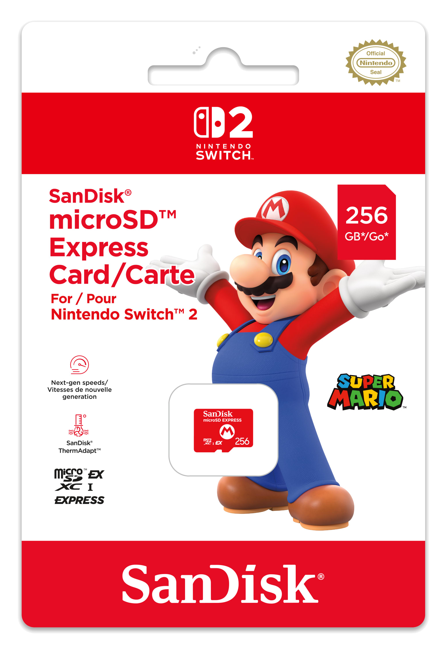 Karta pamięci NINTENDO Switch 2 microSD Express card 256 GB