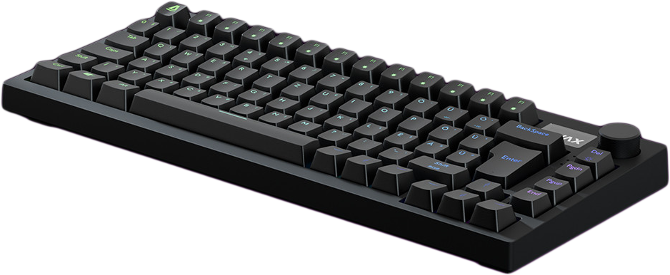 AVAX GM02 PRO 75% vezeték nélküli mechanikus billentyűzet, Gateron piros, 2,4GHz+BT, Magyar (GM02R_PRO)