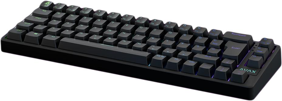 AVAX GM01 65% vezetékes mechanikus billentyűzet, Outemu piros kapcsolók, Magyar kiosztás (GM01R)