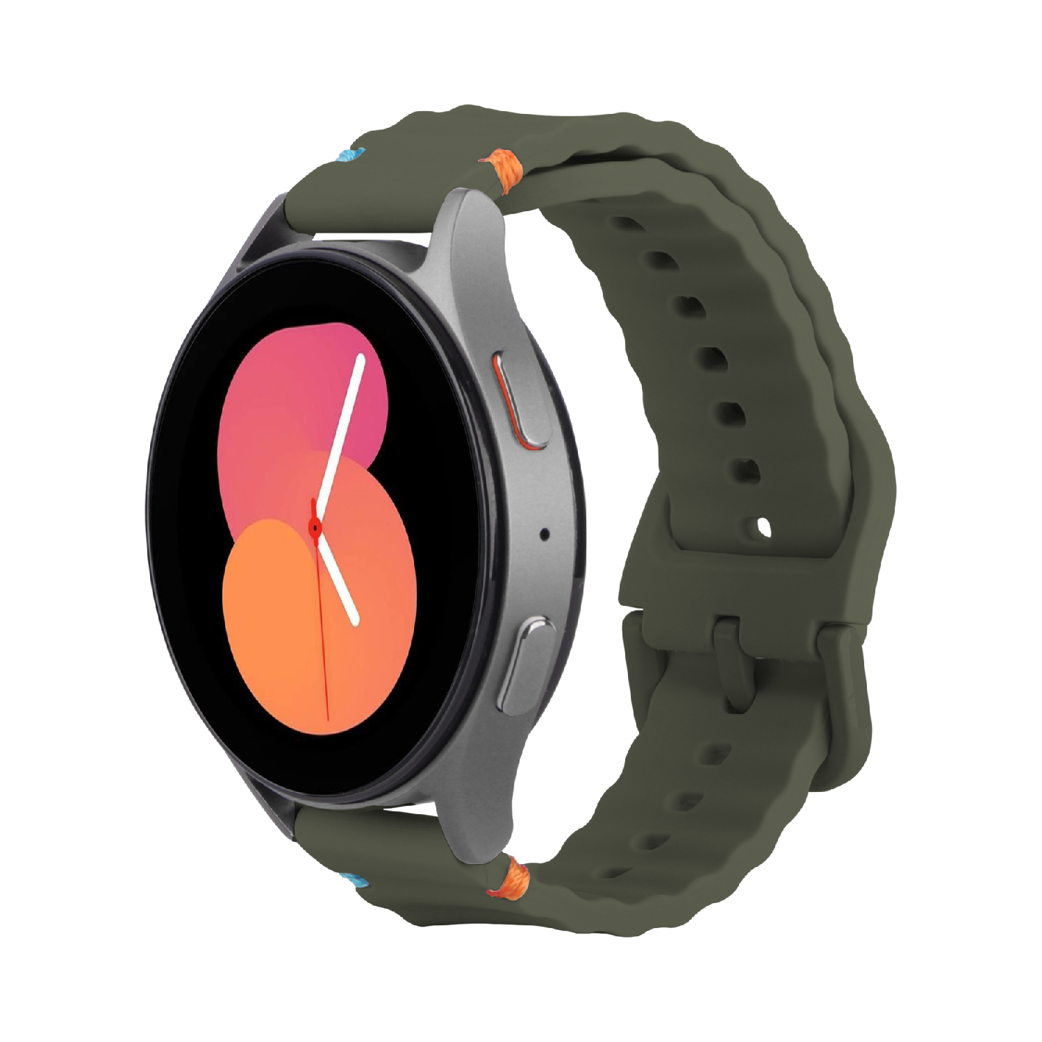 JUST IN CASE ActiveFlex Strap Samsung Galaxy Watch 20mm Horlogebandje Khaki afbeelding
