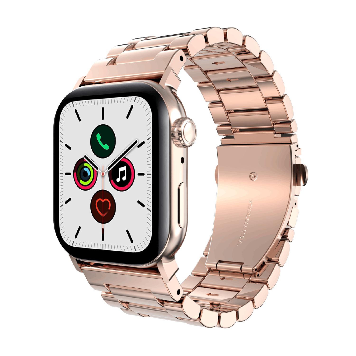 Just In Case Primesteel Strap Apple Watch 40-42mm Horlogebandje Rose Goud afbeelding