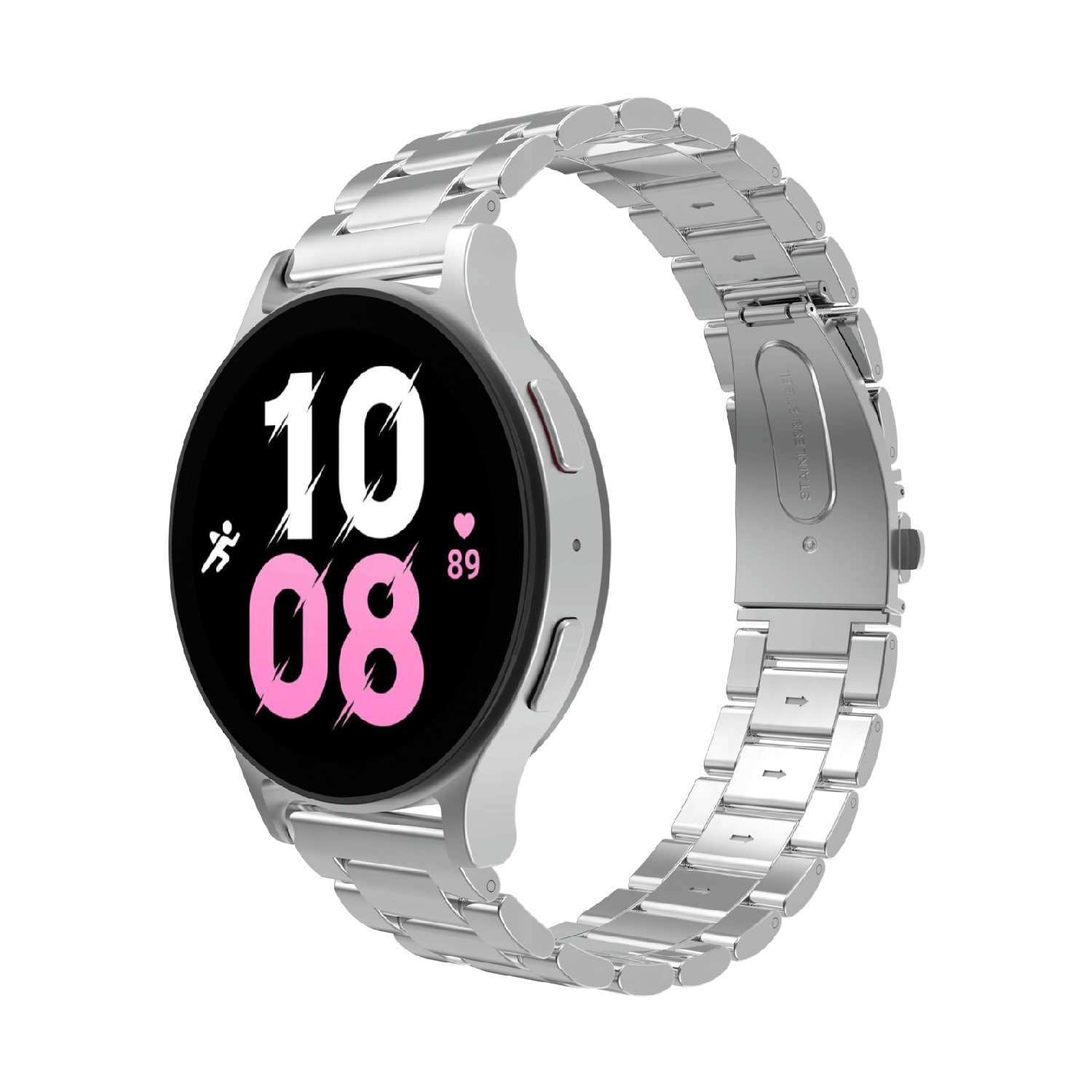 JUST IN CASE PrimeSteel Strap Samsung Galaxy Watch 20mm Horlogebandje Zilver afbeelding