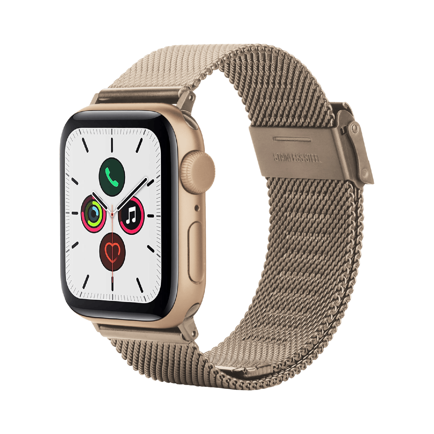 JUST IN CASE SilkSteel Strap Apple Watch 40-42mm Horlogebandje Rose Goud afbeelding