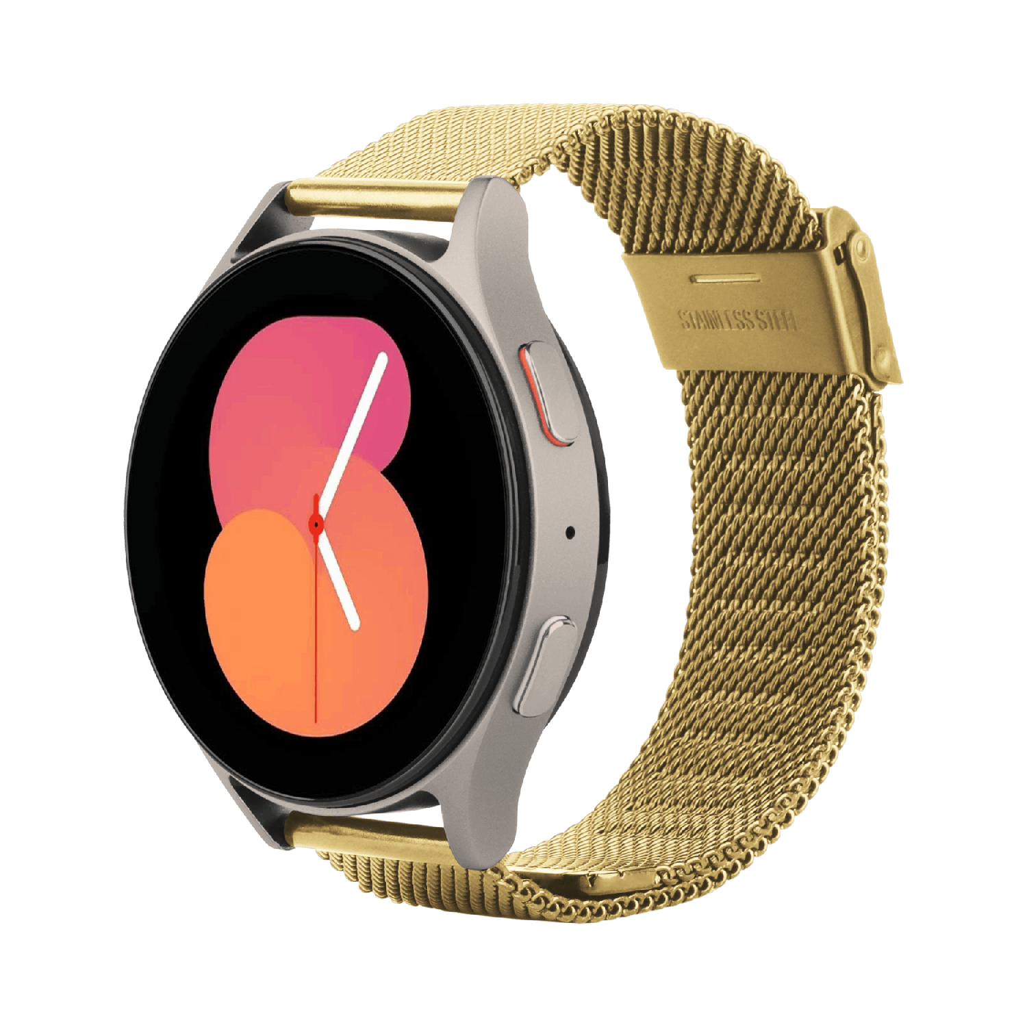 JUST IN CASE SilkSteel Strap Samsung Galaxy Watch 20mm Horlogebandje Goud afbeelding