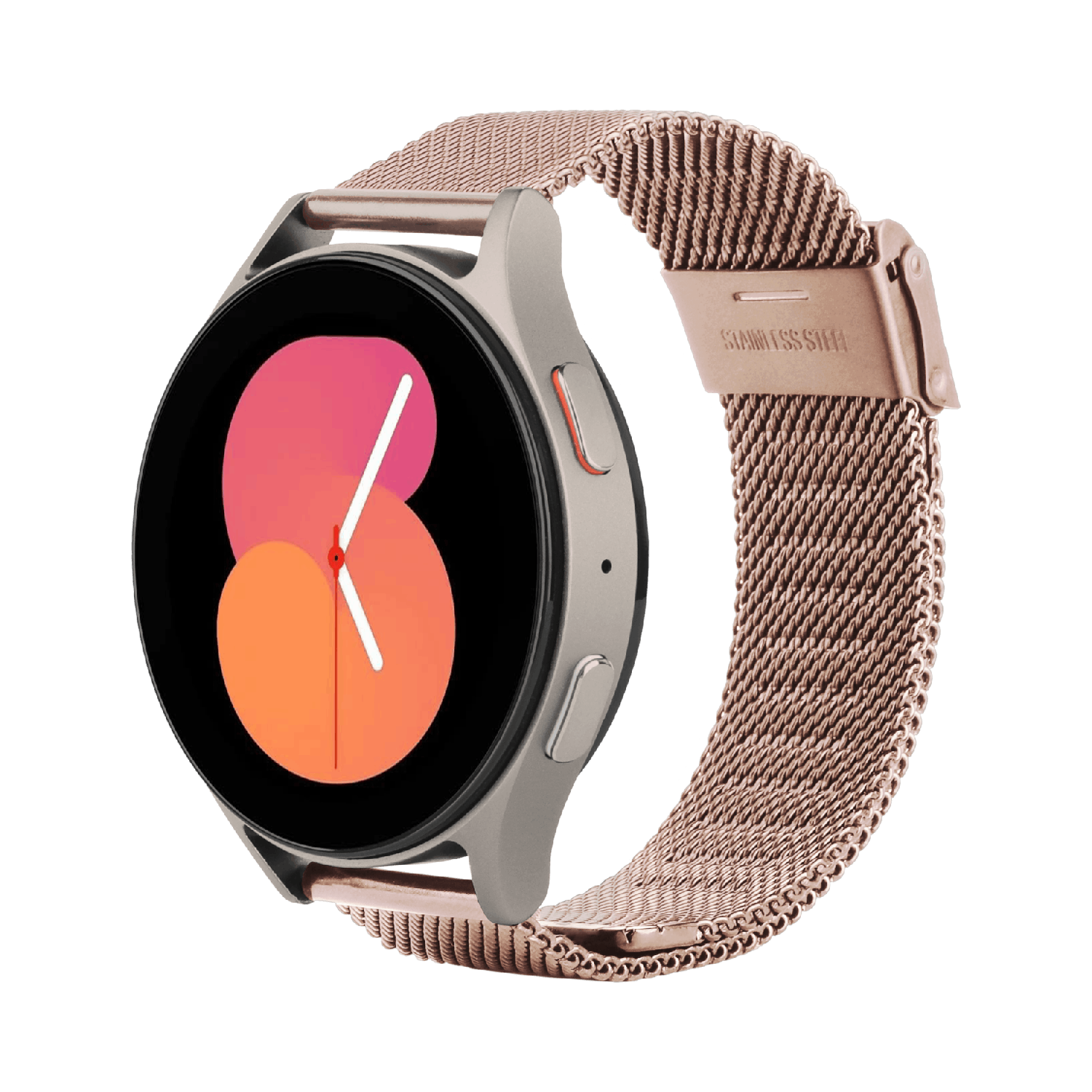 JUST IN CASE SilkSteel Strap Samsung Galaxy Watch 20mm Horlogebandje Rose Goud afbeelding