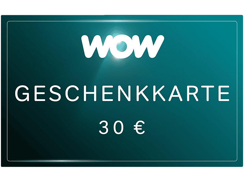 WOW Geschenkkarte (Wert: 30 €)