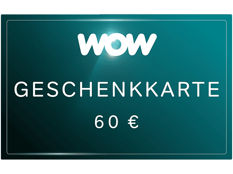 WOW Geschenkkarte (Wert: 60 €)