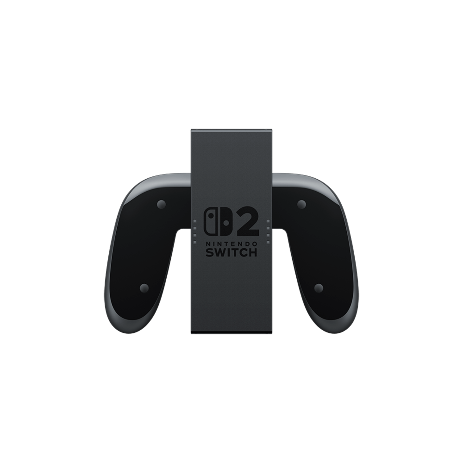 Nintendo Switch controller grip accessoire, zwart, van bovenaf gezien.