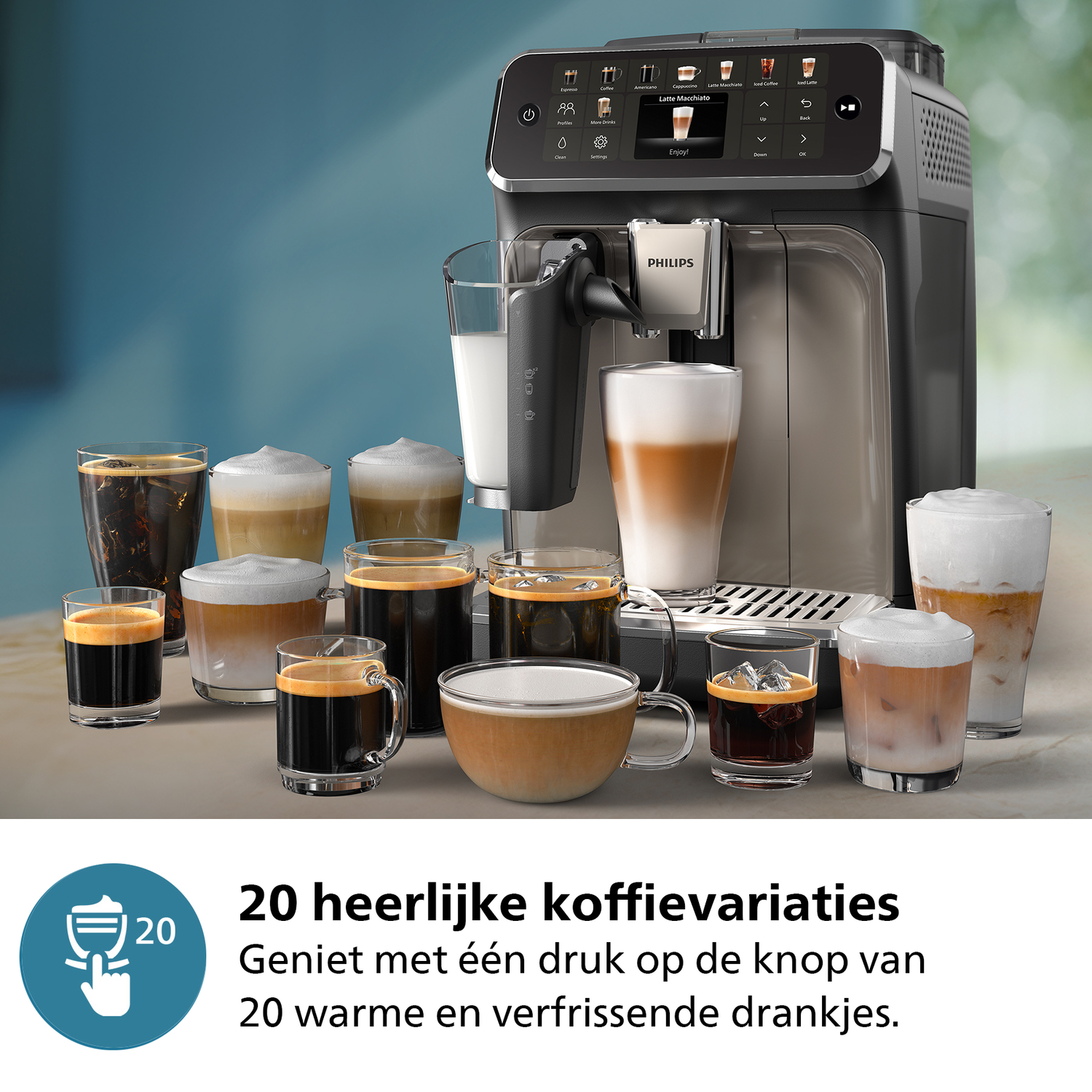 Philips EP5549/70 – 20 warme en koude dranken