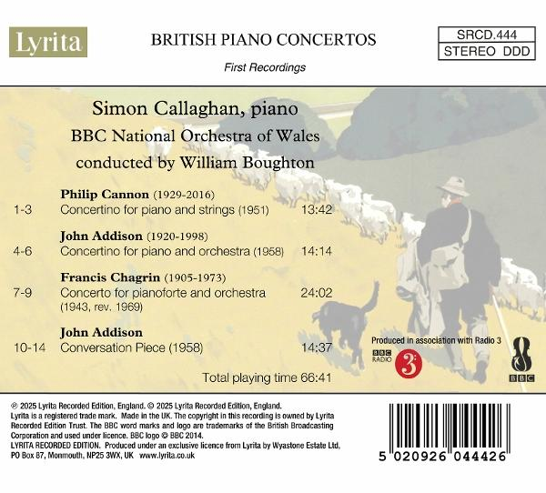 Noten für British Piano Concertos mit Text, mit Simon Callaghan und anderen.