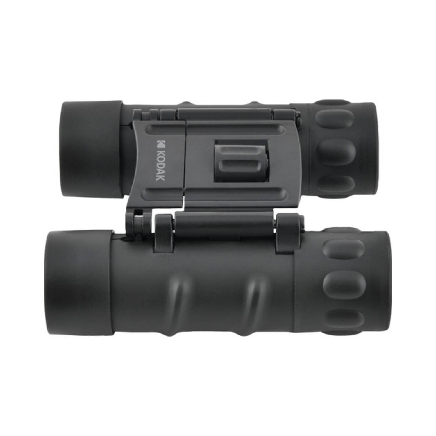 Black binoculars with a central focusing mechanism. Kodak branding is visible on the bridge.