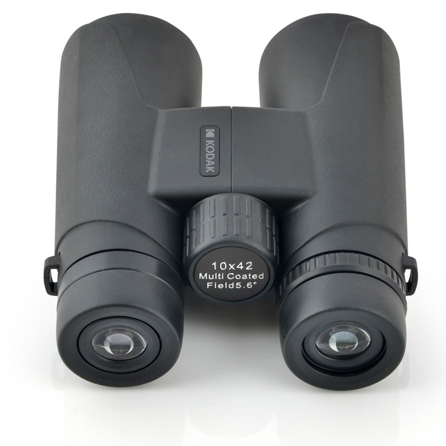Pair of black Kodak binoculars on a white background.