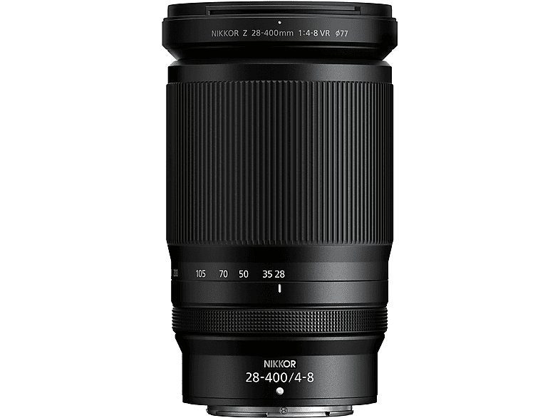 NIKON NIKKOR Z 28 mm - 400 Bei mm: f./4.0 bis f./22 Bei f./8.0 f./45 ED, ASPH (Reisezoom Objektiv für Nikon Z-Mount, Schwarz)