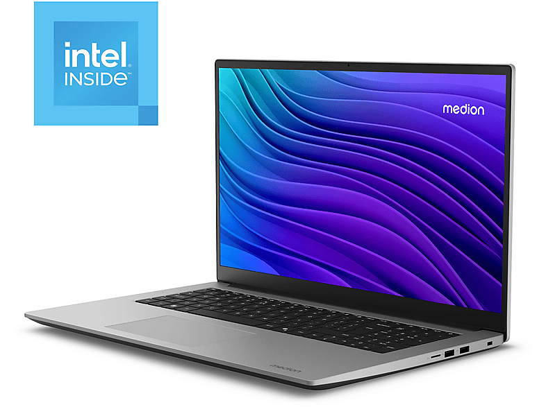 Thumbnail - MEDION Avantum 17 E1e, inklusive Microsoft 365 Single 1-Jahresabo - 17,3 Zoll Intel® N-Series N100 4 GB 128 UHD Graphics...