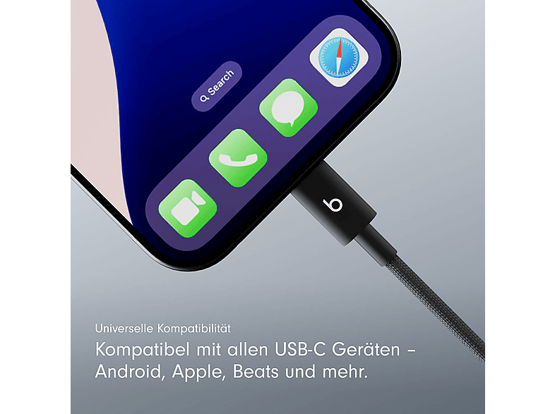 Thumbnail - BEATS USB-A auf USB-C (ROW Variante) Kabel, Bolt Black