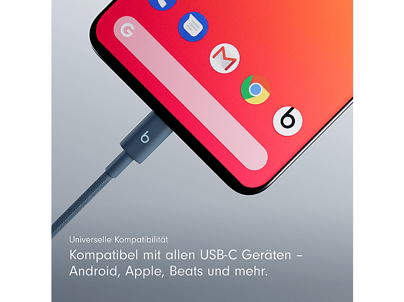Thumbnail - BEATS USB-C auf (ROW Variante) Kabel, Nitro Navy