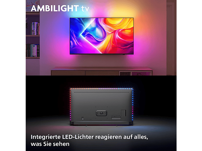 PHILIPS 85PUS9000/12 QLED Ambilight TV (Flat, 85 Zoll / 215 cm, UHD 4K, SMART TV, Ambilight)