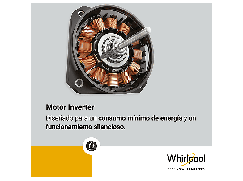 Lavadora carga frontal - Whirlpool WPM 07W ADS SPT, 10 kg, 1400 rpm, 11 Programas, Blanco – imagen 2
