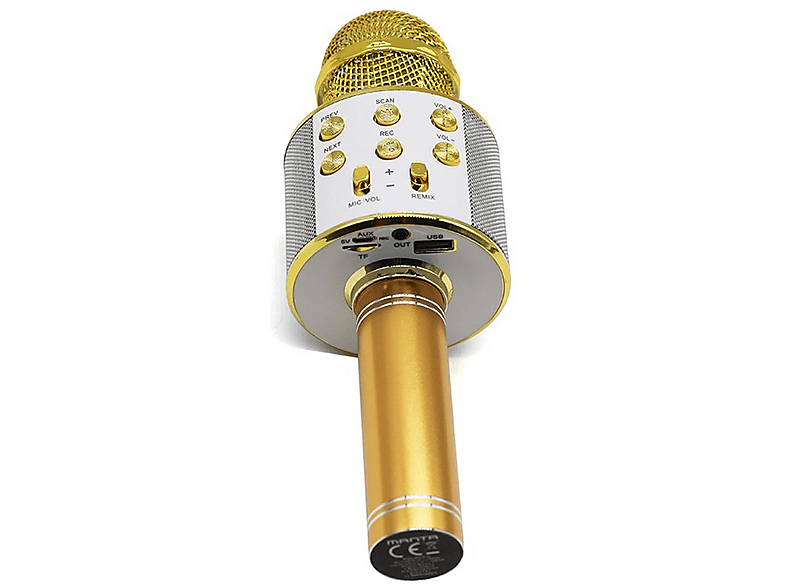 Głośnik mobilny MANTA MIC10-G z mikrofonem Złoty – zdjęcie 3