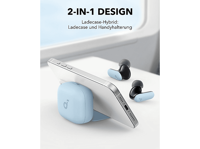 SOUNDCORE BY ANKER P30i v2, In-ear Kopfhörer Bluetooth Blauschwarz