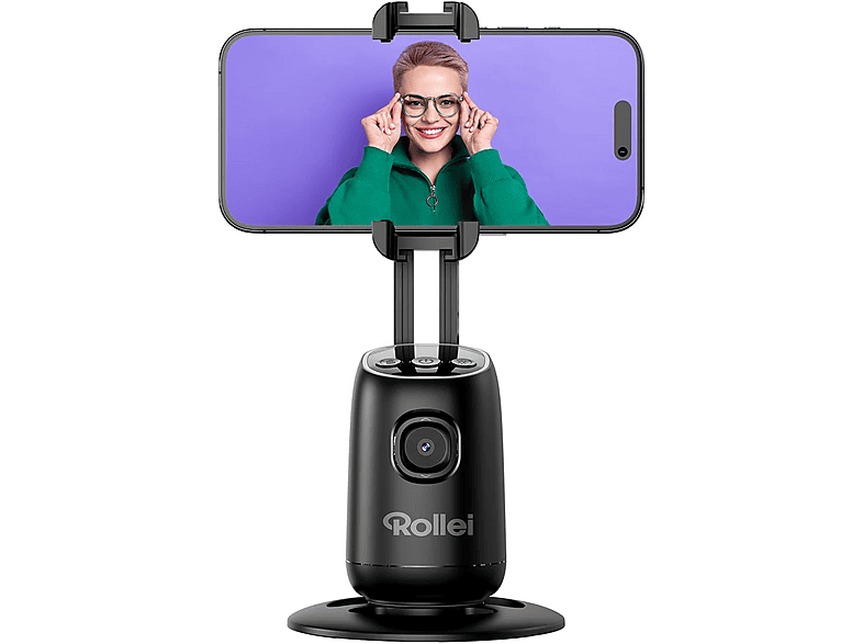 Rollei Easy Creator Desktop-Gimbal mit AI Tracking, Schwarz — Foto 2 von 5